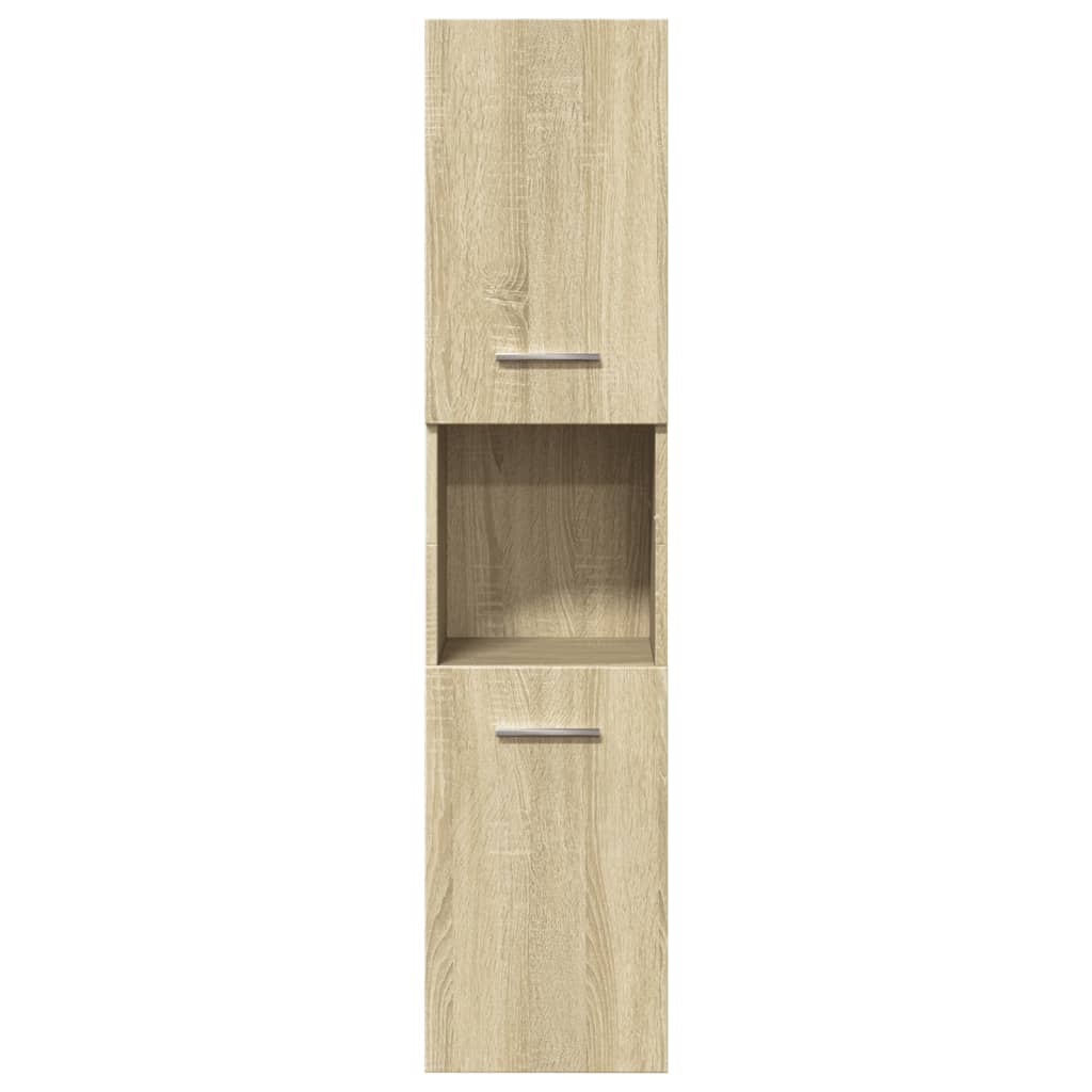 vidaXL Ensemble de 5 meubles de salle de bain en aggloméré chêne sonoma