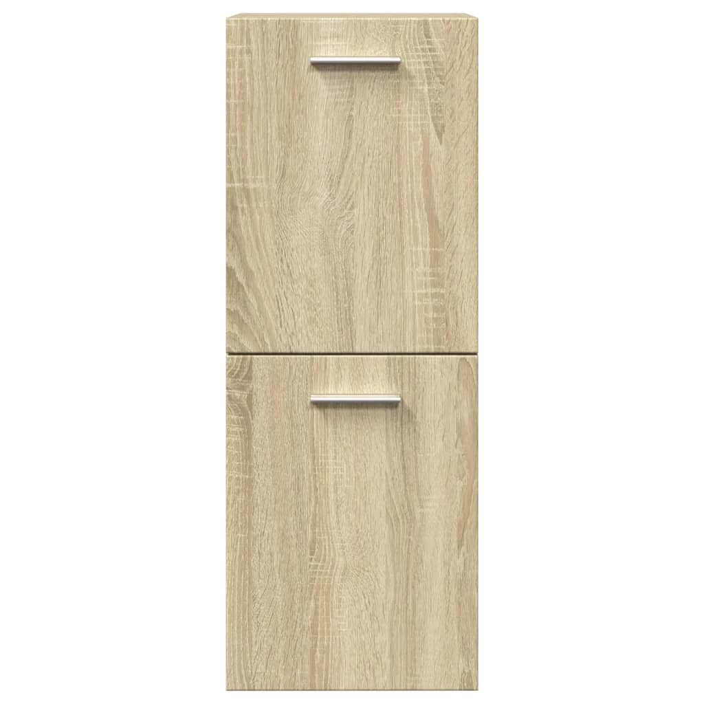 vidaXL Ensemble de 5 meubles de salle de bain en aggloméré chêne sonoma