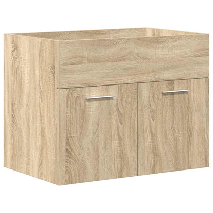 vidaXL Meuble sous-vasque avec lavabo robinet chêne Sonoma