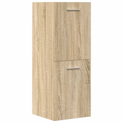 vidaXL Ensemble de 5 meubles de salle de bain en aggloméré chêne sonoma