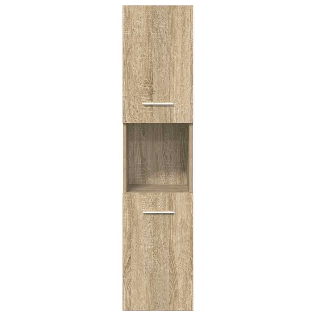 vidaXL Ensemble de 5 meubles de salle de bain en aggloméré chêne sonoma