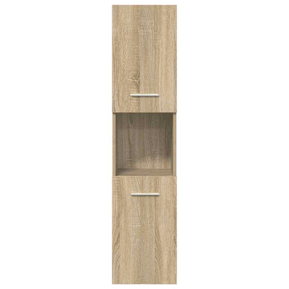 vidaXL Ensemble de 5 meubles de salle de bain en aggloméré chêne sonoma