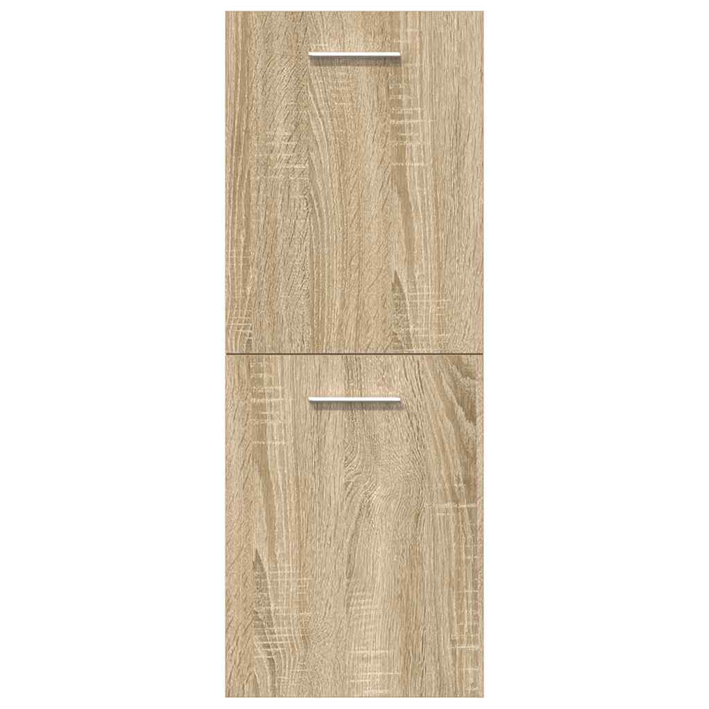 vidaXL Ensemble de 5 meubles de salle de bain en aggloméré chêne sonoma