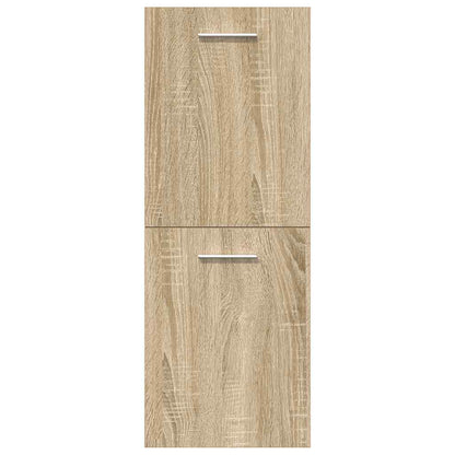 vidaXL Ensemble de 5 meubles de salle de bain en aggloméré chêne sonoma
