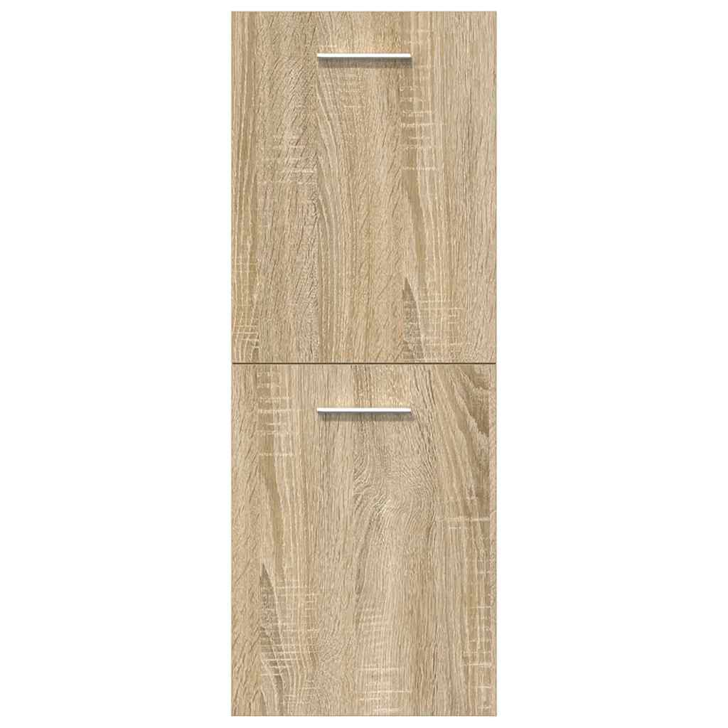 vidaXL Ensemble de 5 meubles de salle de bain en aggloméré chêne sonoma