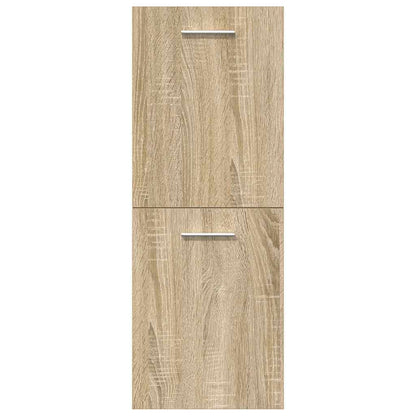 vidaXL Ensemble de 5 meubles de salle de bain en aggloméré chêne sonoma