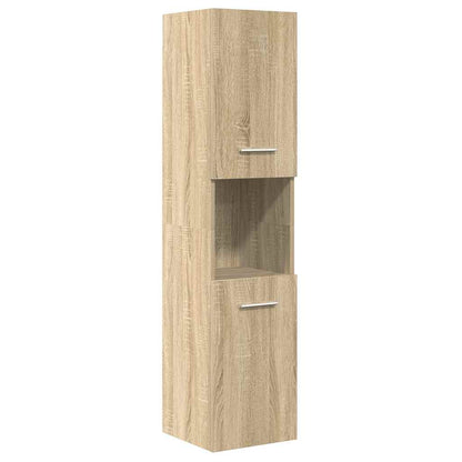 vidaXL Meuble de salle de bain 4 pcs Aggloméré Chêne Sonoma