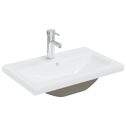 vidaXL Meuble de salle de bain 4 pcs Aggloméré Chêne Sonoma