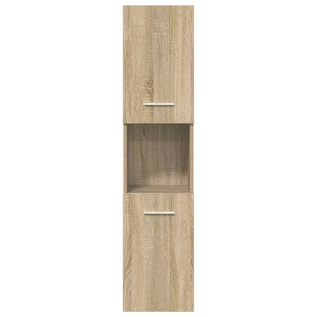 vidaXL Ensemble de meubles de salle de bain 5 pcs Chêne Sonoma Bois d'ingénierie