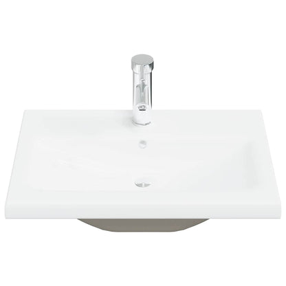 vidaXL Ensemble de meubles de salle de bain 5 pcs Chêne Sonoma Bois d'ingénierie