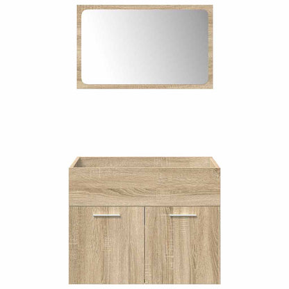 vidaXL Ensemble de meubles de salle de bain 5 pcs Chêne Sonoma Bois d'ingénierie