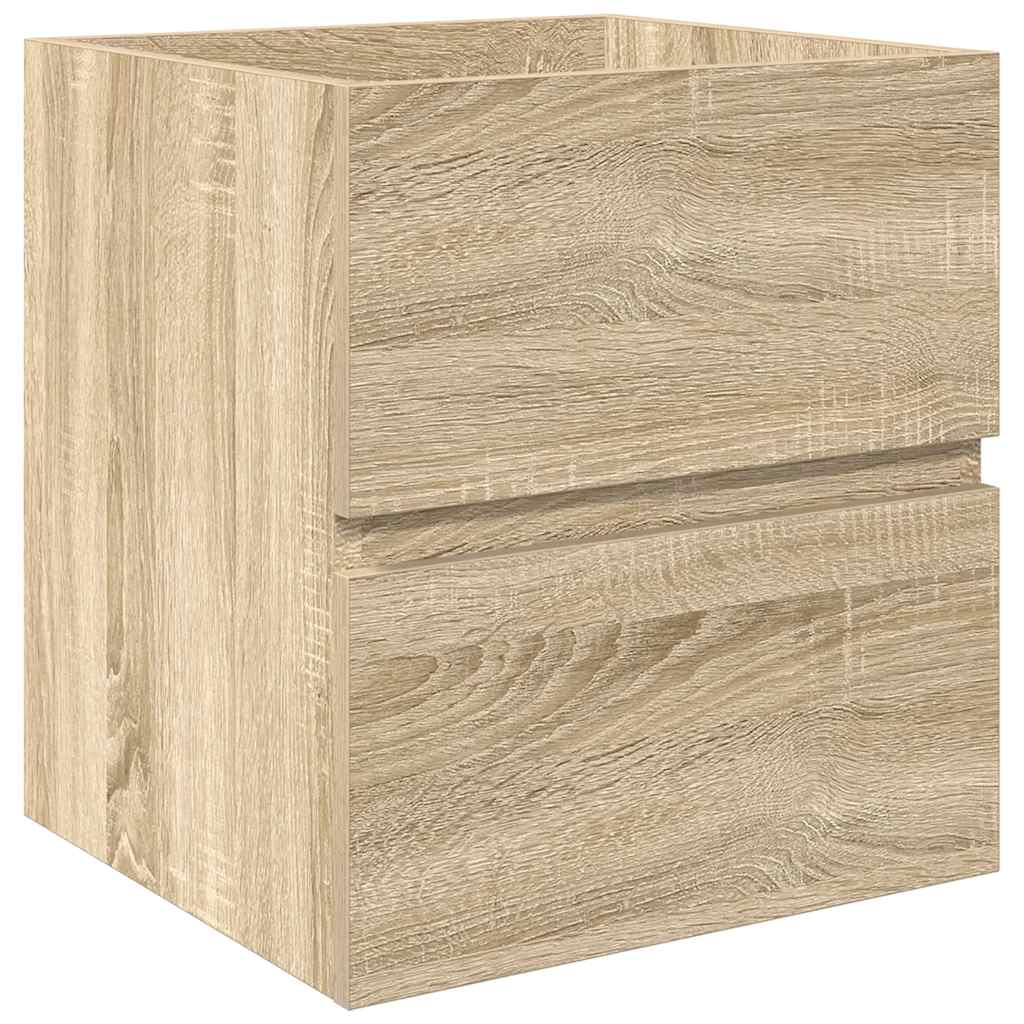vidaXL Ensemble de meubles de salle de bain 2 pièces Aggloméré chêne Sonoma