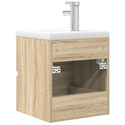 vidaXL Ensemble de meubles de salle de bain 2 pièces Aggloméré chêne Sonoma