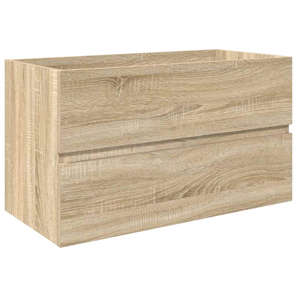 vidaXL Ensemble de meubles de salle de bain 3 pcs Chêne Sonoma Aggloméré