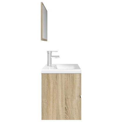 vidaXL Ensemble de meubles de salle de bain 3 pcs Chêne Sonoma Aggloméré