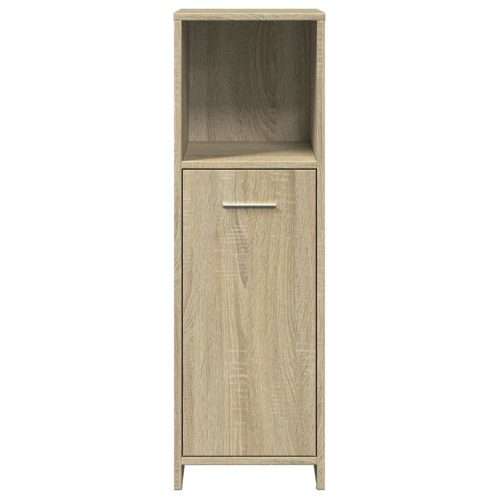 vidaXL Meuble de salle de bain 4 pcs Aggloméré Chêne Sonoma