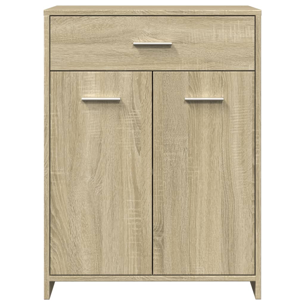 vidaXL Meuble de salle de bain 4 pcs Aggloméré Chêne Sonoma