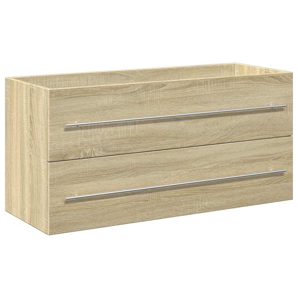 vidaXL Ensemble de meubles de salle de bain 2 pièces Aggloméré chêne Sonoma