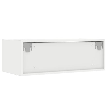 vidaXL TV-Schrank mit LED-Leuchten Weiß 75x35,5x25 cm
