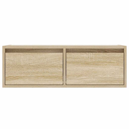 vidaXL TV-Schrank mit LED-Leuchten Sonoma-Eiche 75x35,5x25 cm