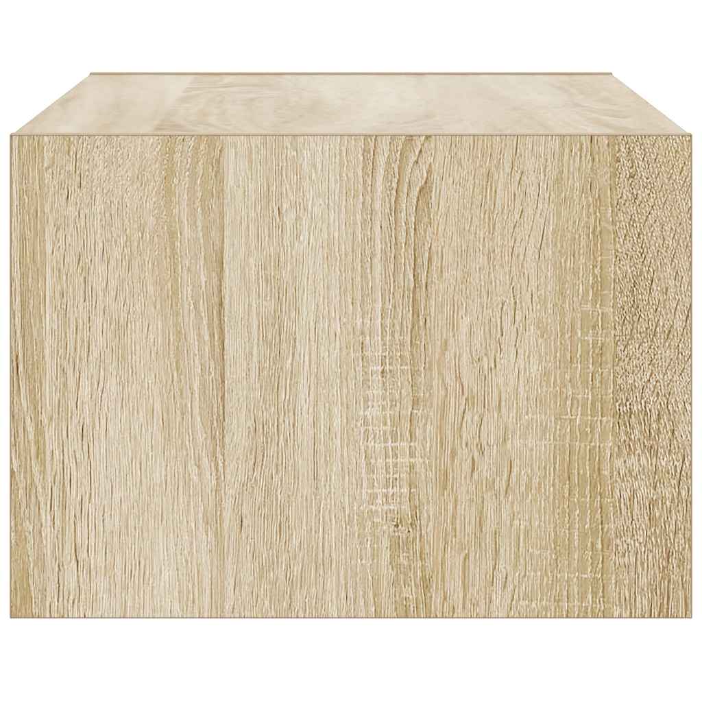 vidaXL TV-Schrank mit LED-Leuchten Sonoma-Eiche 75x35,5x25 cm
