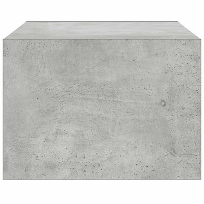 vidaXL Meuble TV avec lumières LED Gris béton 75x35,5x25 cm