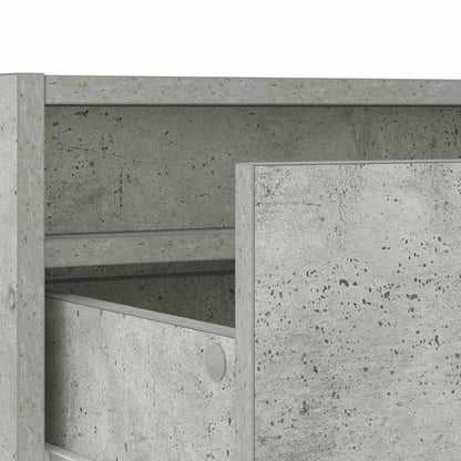 vidaXL Meuble TV avec lumières LED Gris béton 75x35,5x25 cm