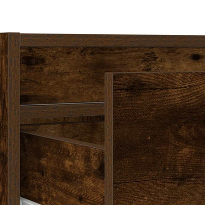 vidaXL TV-Schrank mit LED-Leuchten Räuchereiche 75x35,5x25 cm