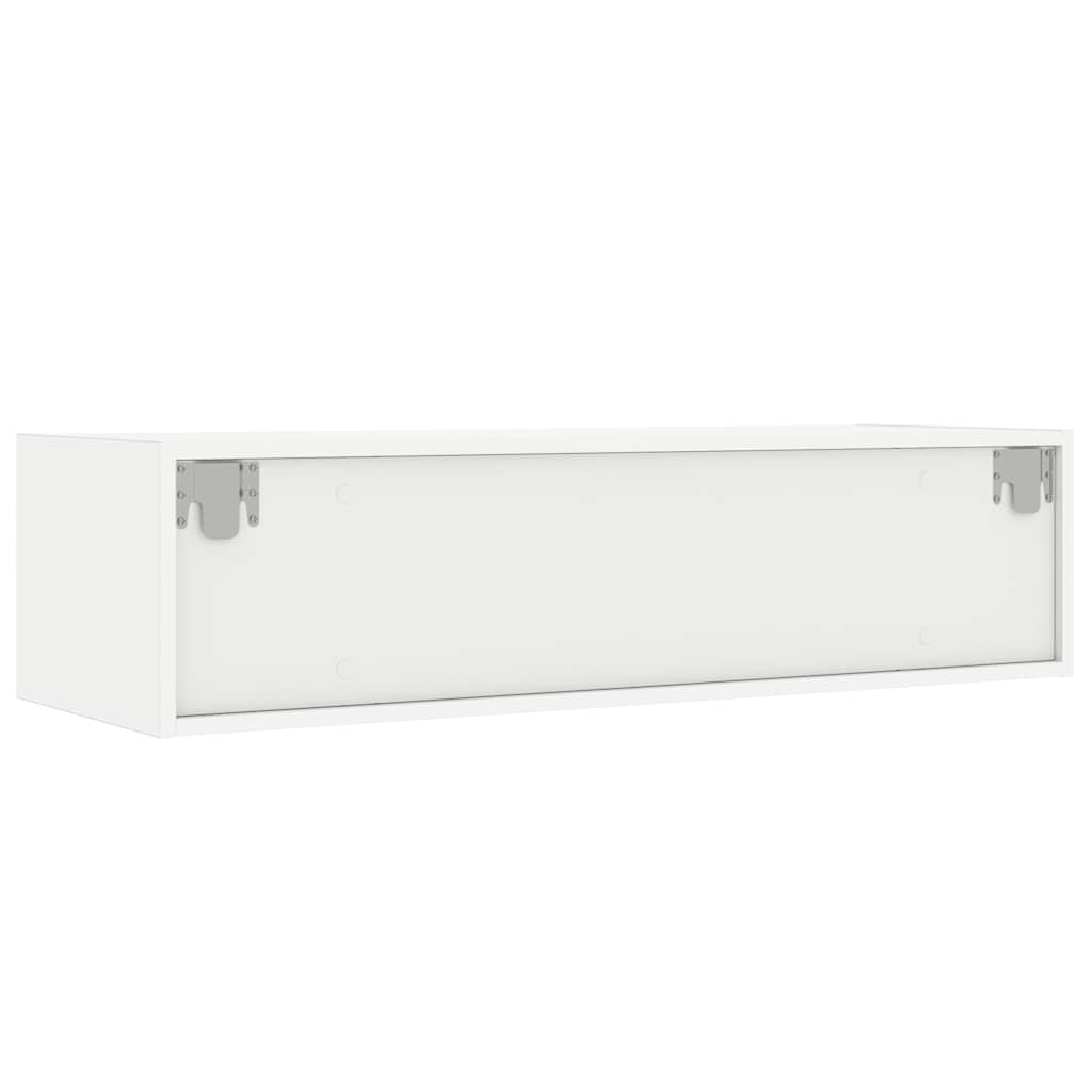 vidaXL TV-Schrank mit LED-Leuchten Weiß 100x35,5x25 cm