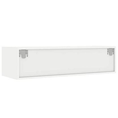 vidaXL TV-Schrank mit LED-Leuchten Weiß 100x35,5x25 cm