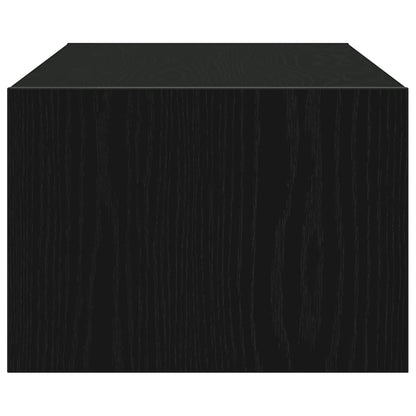 vidaXL TV-Schrank mit LED-Leuchten Schwarz Eichen-Optik 100x35,5x25 cm