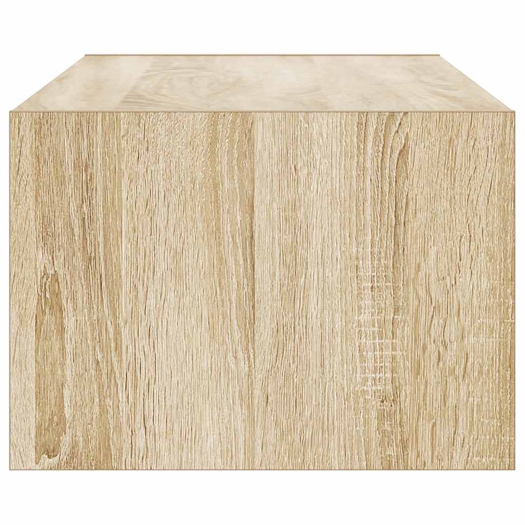 vidaXL TV-Schrank mit LED-Leuchten Sonoma-Eiche 100x35,5x25 cm