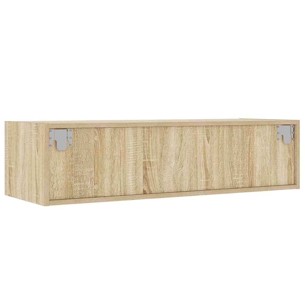 vidaXL TV-Schrank mit LED-Leuchten Sonoma-Eiche 100x35,5x25 cm