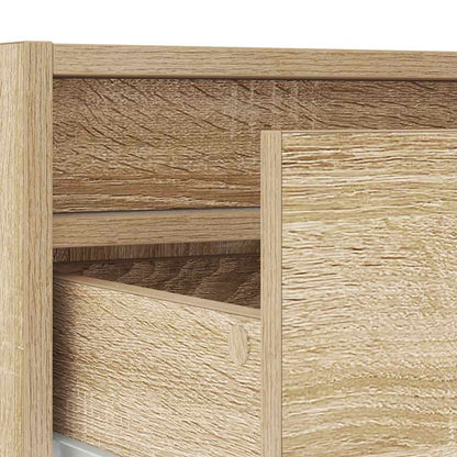 vidaXL TV-Schrank mit LED-Leuchten Sonoma-Eiche 100x35,5x25 cm