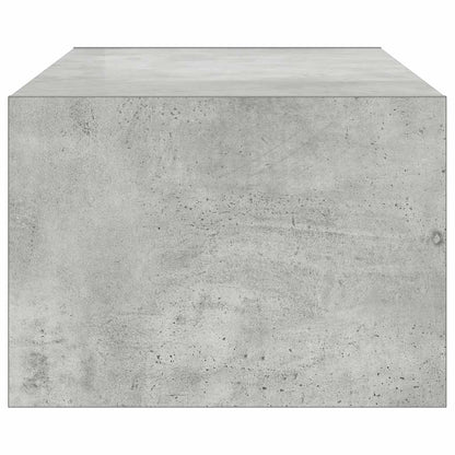 vidaXL Meuble TV avec lumières LED gris béton 100x35,5x25 cm