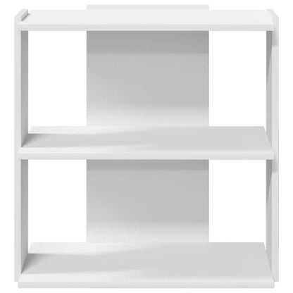 vidaXL Bücherregal 3 Böden Weiß 60x30x60 cm Holzwerkstoff