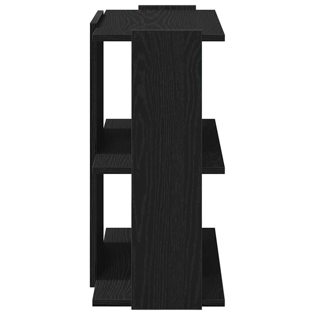 vidaXL Bücherregal 3 Böden Schwarz 60x30x60 cm Holzwerkstoff