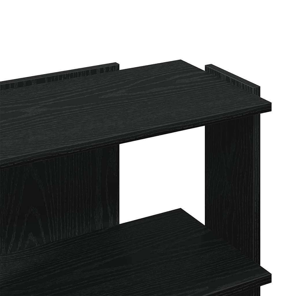 vidaXL Bücherregal 3 Böden Schwarz 60x30x60 cm Holzwerkstoff