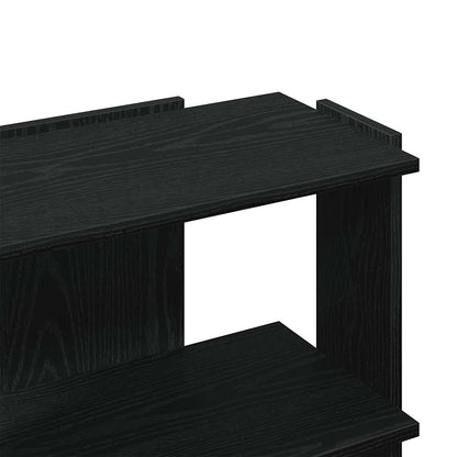 vidaXL Bücherregal 3 Böden Schwarz 60x30x60 cm Holzwerkstoff