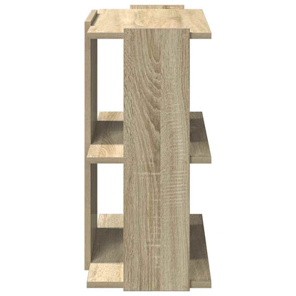 vidaXL Bücherregal 3 Böden Sonoma-Eiche 60x30x60 cm Holzwerkstoff
