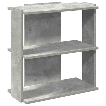 vidaXL Bücherregal 3 Böden Betongrau 60x30x60 cm Holzwerkstoff