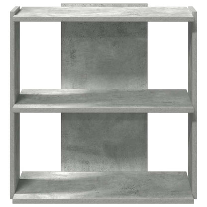 vidaXL Bücherregal 3 Böden Betongrau 60x30x60 cm Holzwerkstoff