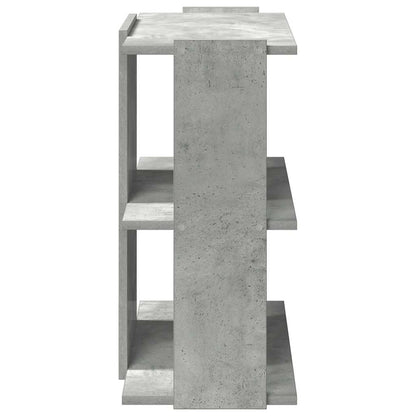 vidaXL Bücherregal 3 Böden Betongrau 60x30x60 cm Holzwerkstoff