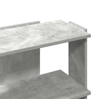 vidaXL Bücherregal 3 Böden Betongrau 60x30x60 cm Holzwerkstoff