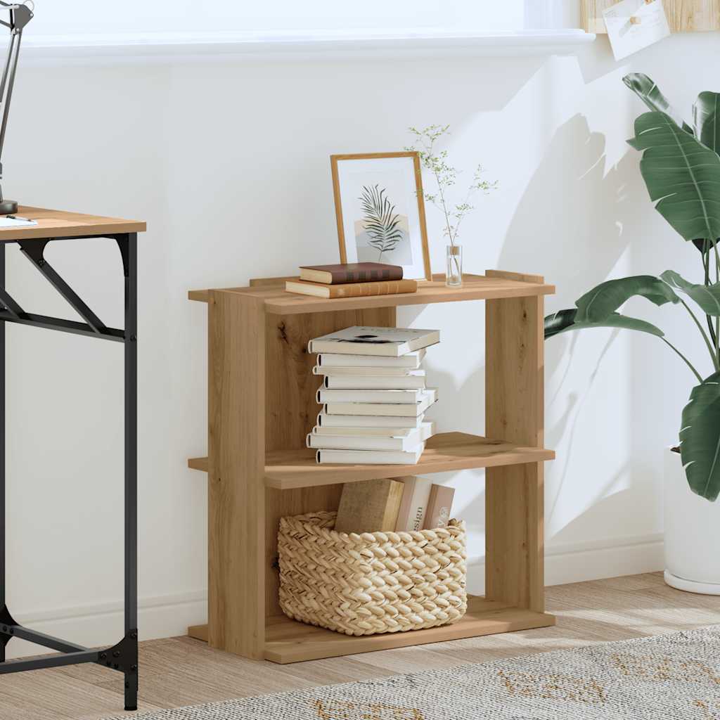 vidaXL Étagère à livres 3 niveaux chêne artisan 60x30x60 cm Bois d'ingénierie