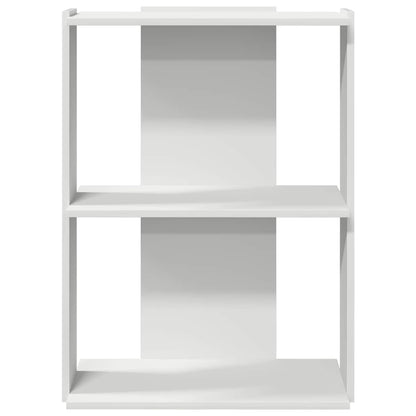 vidaXL Bücherregal 3 Böden Weiß 60x30x80 cm Holzwerkstoff