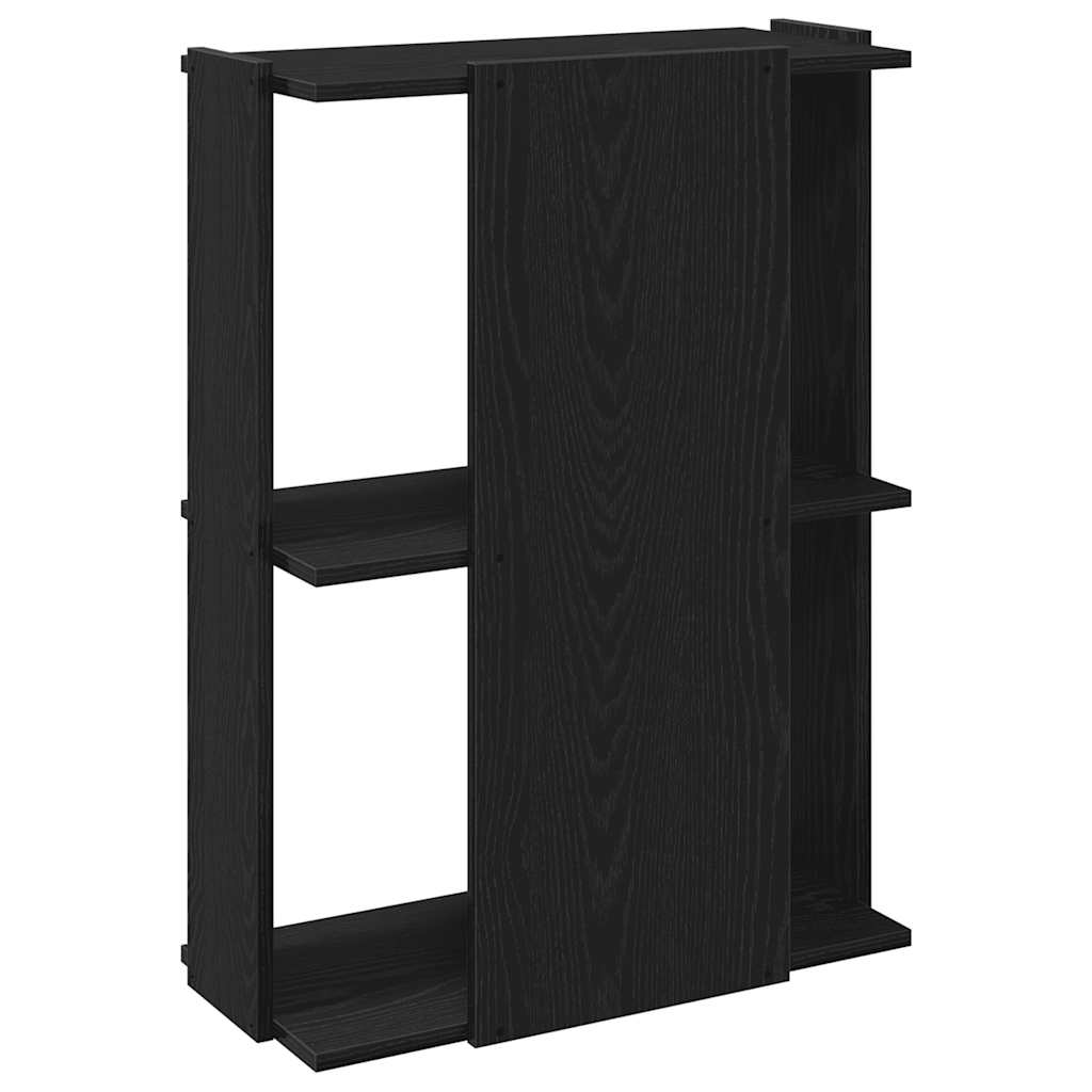 vidaXL Bibliothèque 3 étagères Noir 60x30x80 cm Bois d'ingénierie