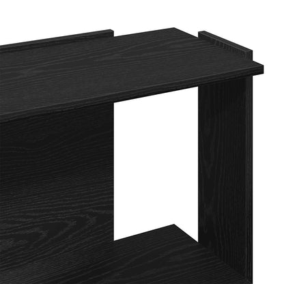 vidaXL Bibliothèque 3 étagères Noir 60x30x80 cm Bois d'ingénierie