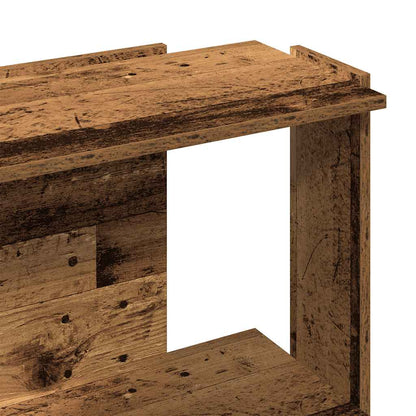 vidaXL Bücherregal 3 Böden Altholz-Optik 60x30x80 cm Holzwerkstoff