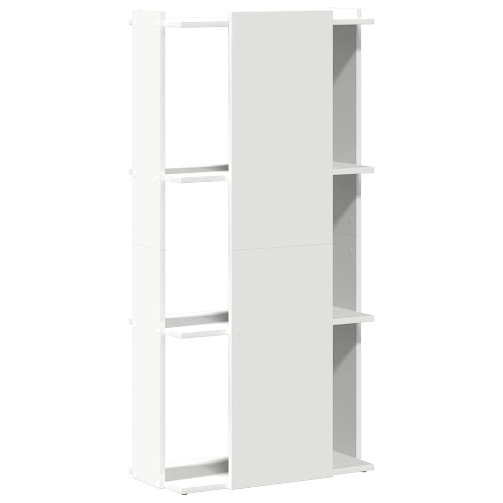 vidaXL Bibliothèque à 3 étagères Blanc 60x30x120 cm Bois d'ingénierie